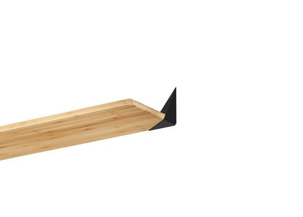 Produktbild Regalträger Hugo,matt schwarz mit Feinstruktur kstbe. RAL 9005,180x102x150 mm bild 3