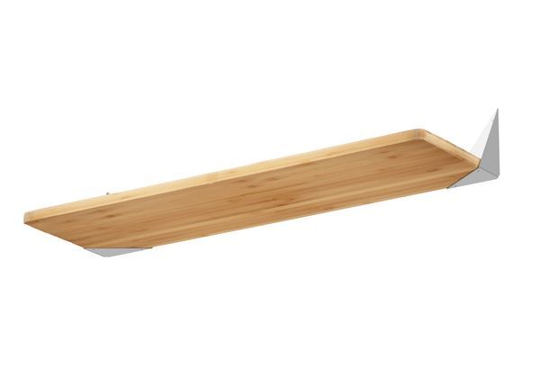 Produktbild Regalträger Hugo, weißaluminium glänzend kstbe. RAL 9006, 180x102x150 mm bild 2