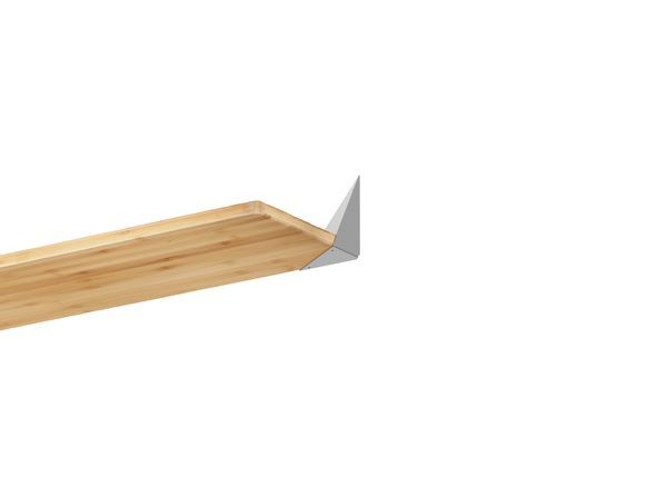 Produktbild Regalträger Hugo, weißaluminium glänzend kstbe. RAL 9006, 180x102x150 mm bild 3