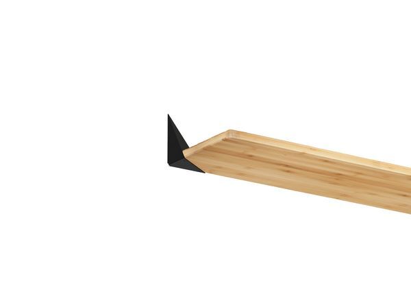 Produktbild Regalträger Ina,matt schwarz mit Feinstruktur kstbe. RAL 9005,180x102x150 mm bild 3