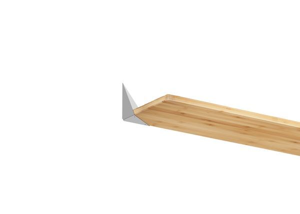 Produktbild Regalträger Ina, weißaluminium glänzend kstbe. RAL 9006, 180x102x150 mm bild 3