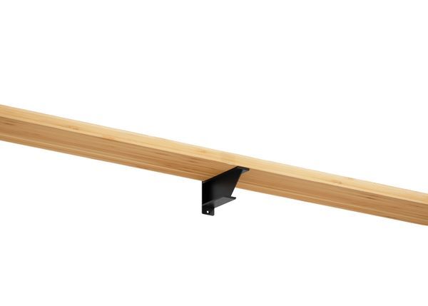 Produktbild Regalträger Loki,matt schwarz mit Feinstruktur kstbe. RAL 9005,130x203x46 mm bild 3