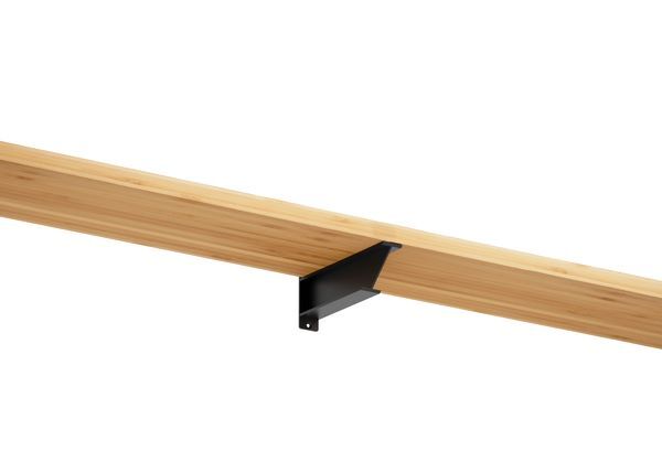 Produktbild Regalträger Loki,matt schwarz mit Feinstruktur kstbe. RAL 9005,130x304x46 mm bild 3