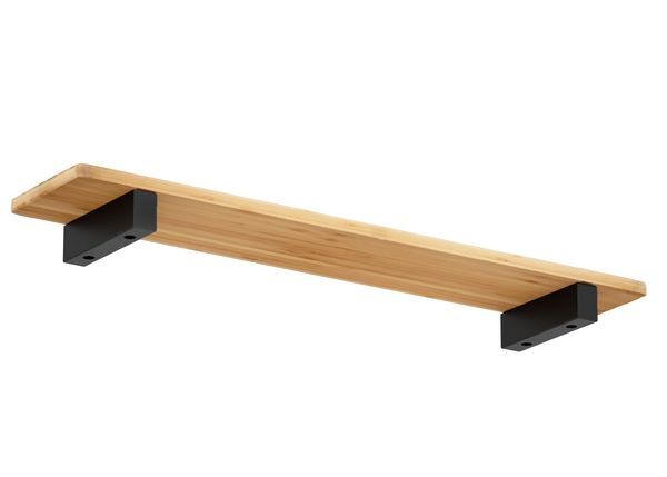 Produktbild Regalträger Mona,matt schwarz mit Feinstruktur kstbe. RAL 9005,60x200x40 mm bild 2