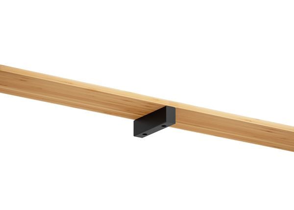 Produktbild Regalträger Mona,matt schwarz mit Feinstruktur kstbe. RAL 9005,60x200x40 mm bild 3