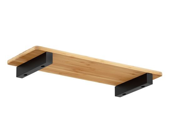 Produktbild Regalträger Mona,matt schwarz mit Feinstruktur kstbe. RAL 9005,60x300x40 mm bild 2