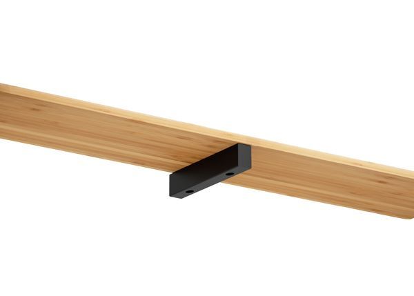 Produktbild Regalträger Mona,matt schwarz mit Feinstruktur kstbe. RAL 9005,60x300x40 mm bild 3
