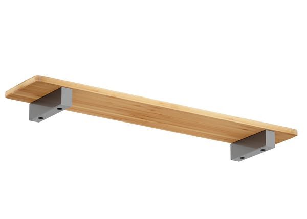 Produktbild Regalträger Mona, weißaluminium glänzend kstbe. RAL 9006, 60x200x40 mm bild 2