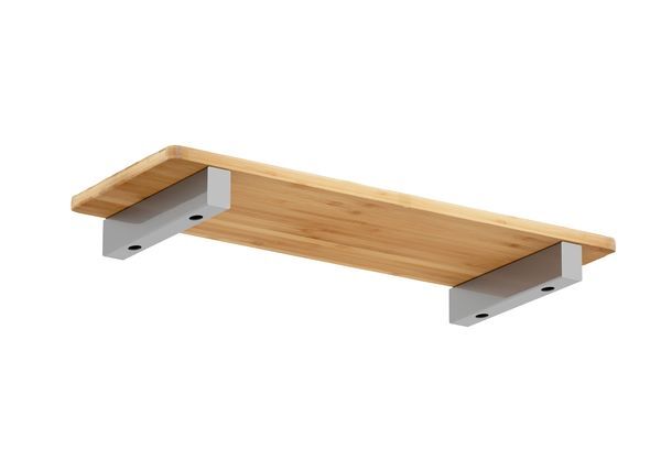 Produktbild Regalträger Mona, weißaluminium glänzend kstbe. RAL 9006, 60x300x40 mm bild 2