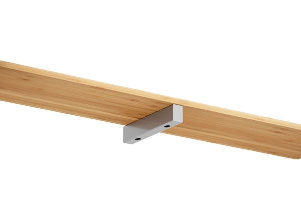 Produktbild Regalträger Mona, weißaluminium glänzend kstbe. RAL 9006, 60x300x40 mm bild 3