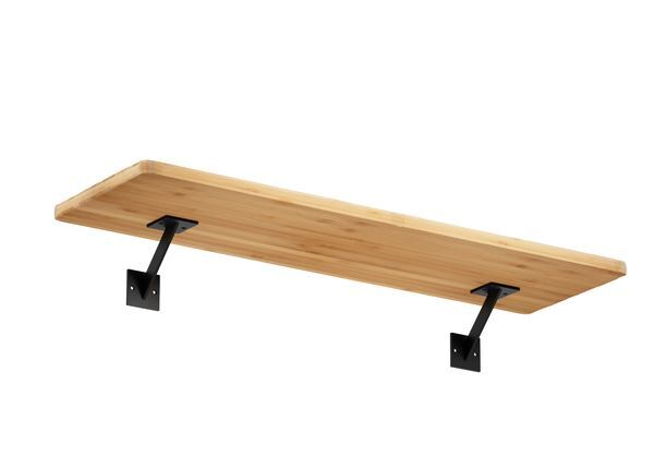 Produktbild Regalträger Nick,matt schwarz mit Feinstruktur kstbe. RAL 9005,50x100x100 mm bild 2