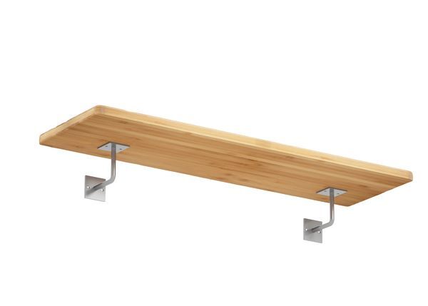 Produktbild Regalträger Oli, weißaluminium glänzend kstbe. RAL 9006, 50x100x100 mm bild 2