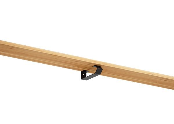 Produktbild Regalträger Pia,matt schwarz mit Feinstruktur kstbe. RAL 9005,60x205x45 mm bild 3