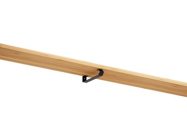 Produktbild Regalträger Pia,matt schwarz mit Feinstruktur kstbe. RAL 9005,60x305x45 mm bild 3