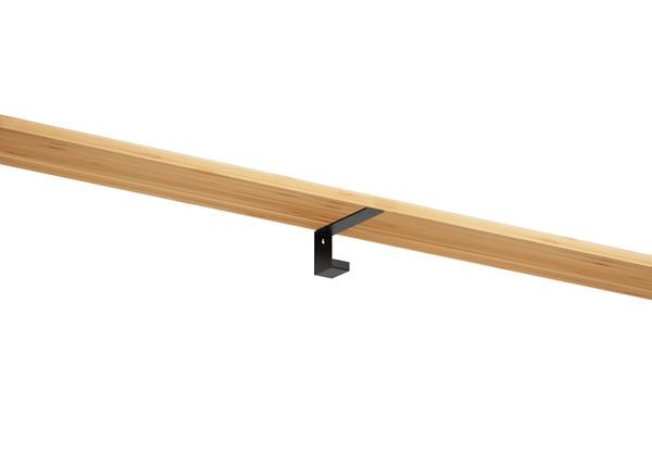 Produktbild Regalträger Quinn,matt schwarz mit Feinstruktur kstbe. RAL 9005,100x200x45 mm bild 3