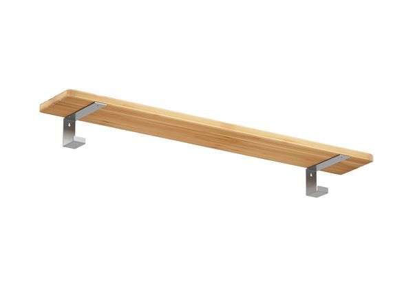 Produktbild Regalträger Quinn, weißaluminium glänzend kstbe. RAL 9006, 100x200x45 mm bild 2