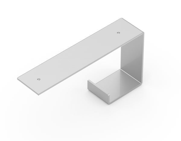 Produktbild Alberts Regalträger 100x200x45 mm Quinn weißaluminium glänzend RAL 9006