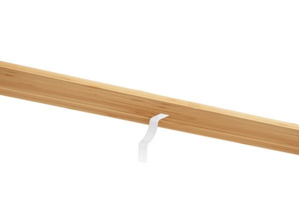 Produktbild Regalträger Rico, weiß mit Feinstruktur kstbe. RAL 9016, 180x180x45 mm bild 3