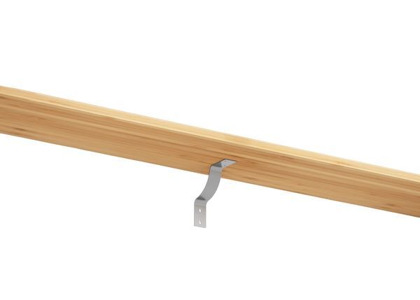 Produktbild Regalträger Rico, weißaluminium glänzend kstbe. RAL 9006, 180x180x45 mm bild 3
