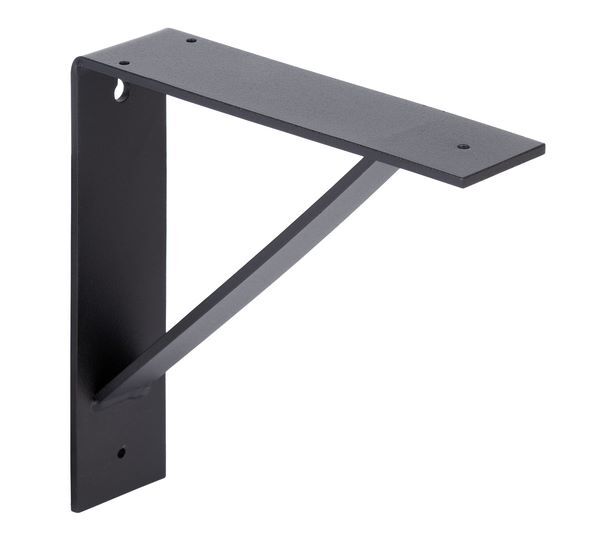 Produktbild Alberts Regalträger 205x205x50 mm Sam matt schwarz mit Feinstruktur RAL 9005