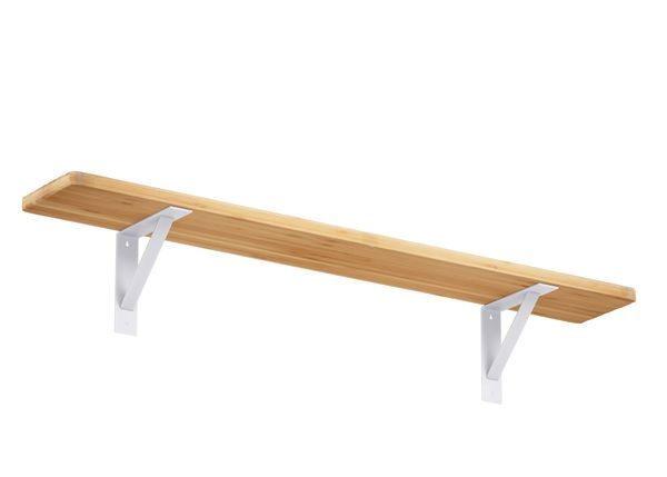 Produktbild Regalträger Sam, weiß mit Feinstruktur kstbe. RAL 9016, 205x205x50 mm bild 2