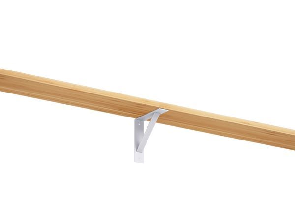 Produktbild Regalträger Sam, weiß mit Feinstruktur kstbe. RAL 9016, 205x205x50 mm bild 3