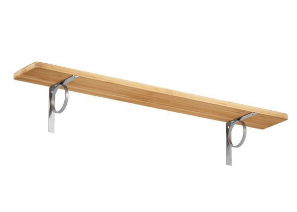 Produktbild Regalträger Tom, weißaluminium glänzend kstbe. RAL 9006, 205x205x30 mm bild 2