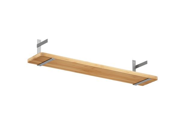 Produktbild Regalträger Uma, links,weißaluminium glänzend kstbe. RAL 9006,205x205x30 mm bild 2