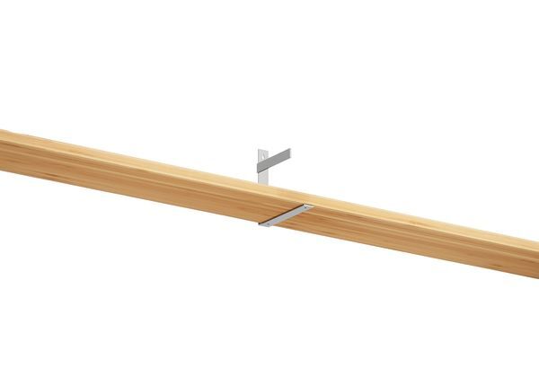 Produktbild Regalträger Uma, links,weißaluminium glänzend kstbe. RAL 9006,205x205x30 mm bild 3
