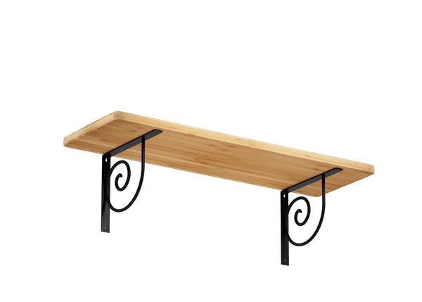 Produktbild Regalträger Vicky,matt schwarz mit Feinstruktur kstbe. RAL 9005,250x305x30 mm bild 2