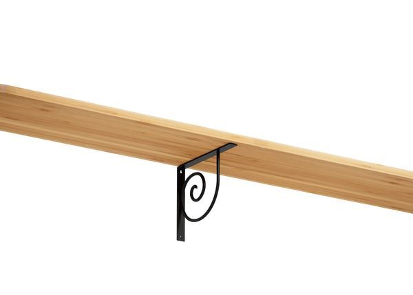 Produktbild Regalträger Vicky,matt schwarz mit Feinstruktur kstbe. RAL 9005,250x305x30 mm bild 3