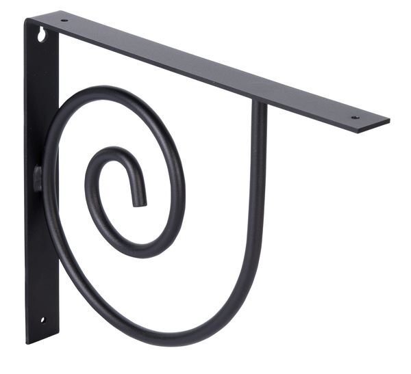 Produktbild Alberts Regalträger 250x305x30 mm Vicky matt schwarz mit Feinstruktur RAL 9005