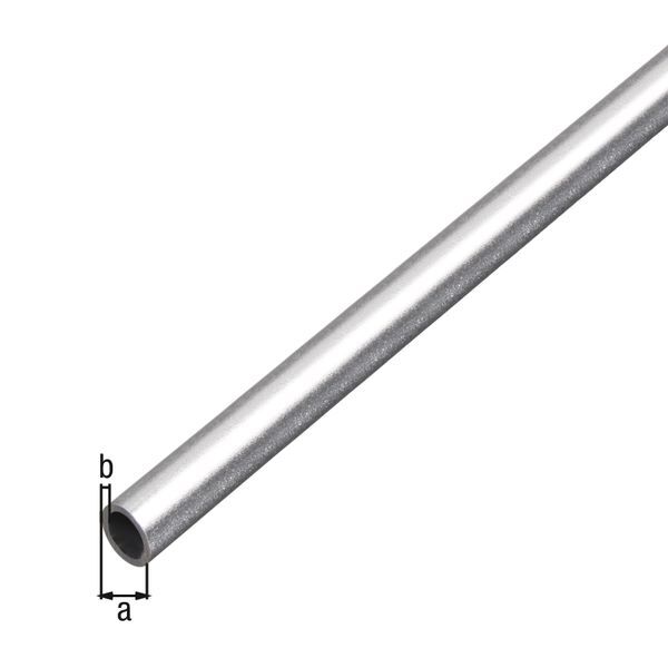 Alberts Rundrohr Alu kugelgestrahlt silber 1000 x 8 x 1 mm Produktbild Alberts Rundrohr Alu kugelgestrahlt silber 1000 x 8 x 1 mm bild 2