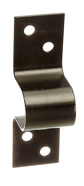 Alberts Schlaufe Stahl schwarz kunststoffbeschichtet gesamt LxB 60x18 mm Produktbild Alberts Schlaufe Stahl schwarz kunststoffbeschichtet gesamt LxB 60x18 mm