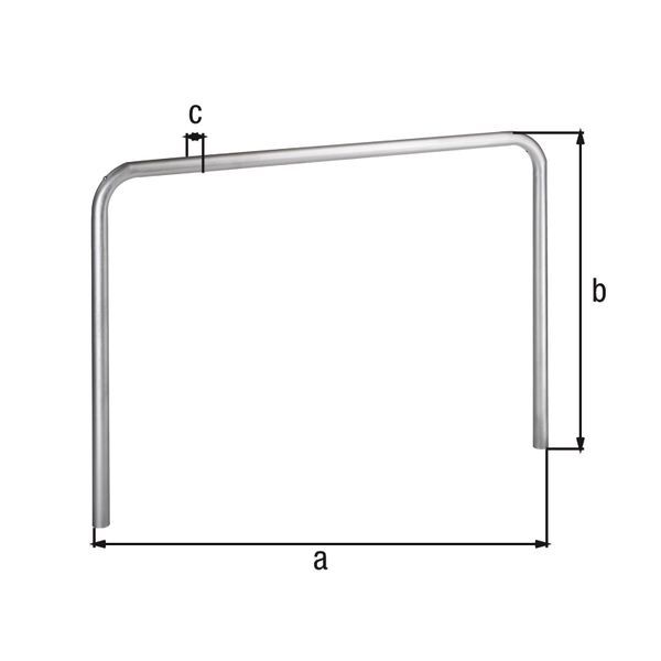 Alberts Schutzbügel Ratio zum Einbetonieren 1000x800mm Rahmen 60mm Produktbild Alberts Schutzbügel Ratio zum Einbetonieren 1000x800mm Rahmen 60mm bild 2