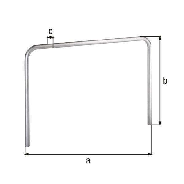 Alberts Schutzbügel Ratio zum Einbetonieren 1500x800mm Rahmen 60mm Produktbild Alberts Schutzbügel Ratio zum Einbetonieren 1500x800mm Rahmen 60mm bild 2