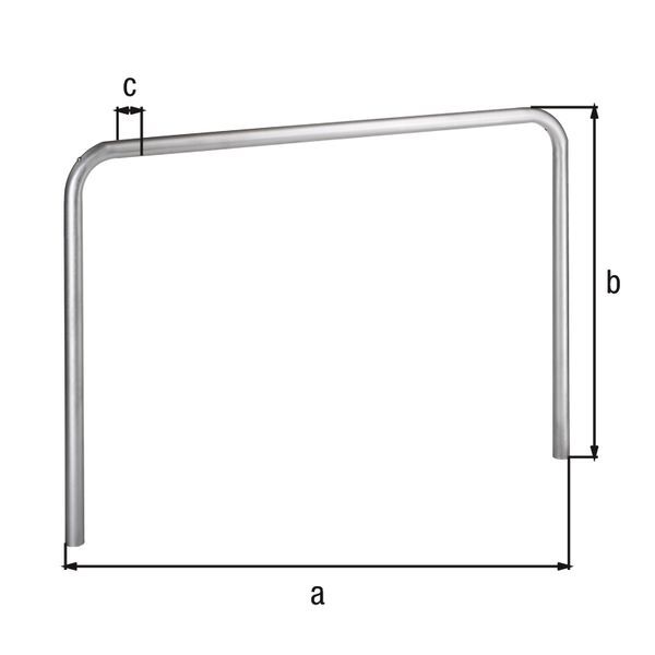 Alberts Schutzbügel Ratio zum Einbetonieren 2000x800mm Rahmen 60mm Produktbild Alberts Schutzbügel Ratio zum Einbetonieren 2000x800mm Rahmen 60mm bild 2
