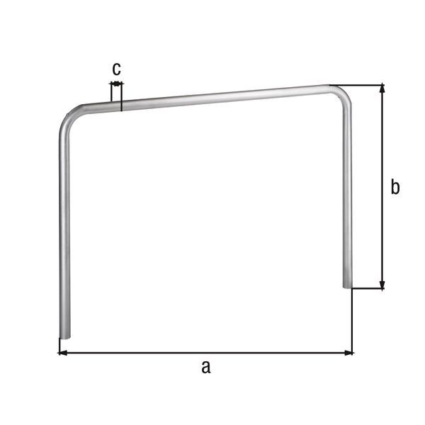 Alberts Schutzbügel Ratio zum Einbetonieren 2500x800mm Rahmen 60mm Produktbild Alberts Schutzbügel Ratio zum Einbetonieren 2500x800mm Rahmen 60mm bild 2