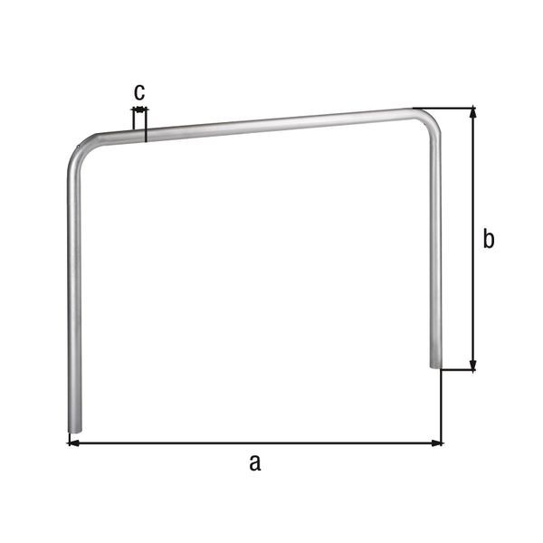Alberts Schutzbügel Ratio zum Einbetonieren 3000x800mm Rahmen 60mm Produktbild Alberts Schutzbügel Ratio zum Einbetonieren 3000x800mm Rahmen 60mm bild 2