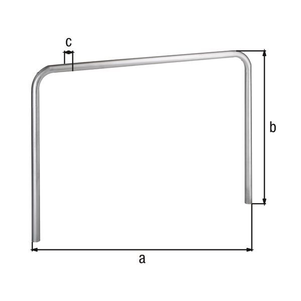 Alberts Schutzbügel Ratio zum Einbetonieren 2000x1000mm Rahmen 60mm Produktbild Alberts Schutzbügel Ratio zum Einbetonieren 2000x1000mm Rahmen 60mm bild 2