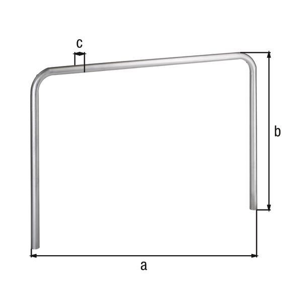 Alberts Schutzbügel Ratio zum Einbetonieren 3000x1500mm Rahmen 60mm Produktbild Alberts Schutzbügel Ratio zum Einbetonieren 3000x1500mm Rahmen 60mm bild 2
