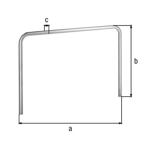 Alberts Schutzbügel Ratio zum Einbetonieren 2000x800mm Rahmen 48mm Produktbild Alberts Schutzbügel Ratio zum Einbetonieren 2000x800mm Rahmen 48mm bild 2