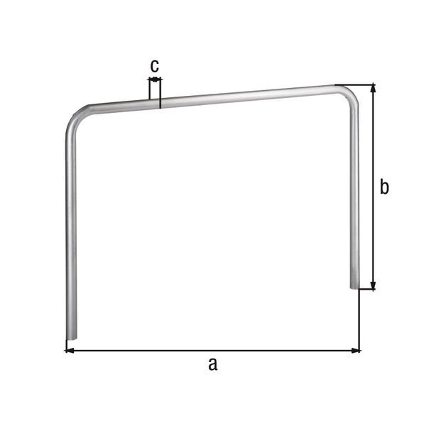 Alberts Schutzbügel Ratio zum Einbetonieren 1000x1000mm Rahmen 48mm Produktbild Alberts Schutzbügel Ratio zum Einbetonieren 1000x1000mm Rahmen 48mm bild 2