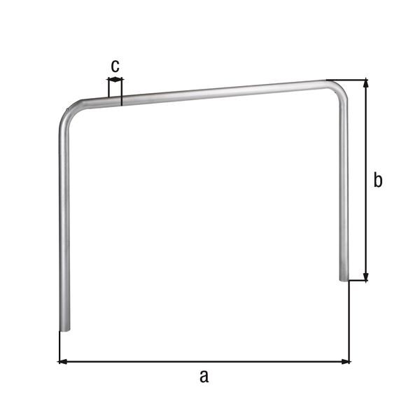 Alberts Schutzbügel Ratio zum Einbetonieren 2500x1000mm Rahmen 48mm Produktbild Alberts Schutzbügel Ratio zum Einbetonieren 2500x1000mm Rahmen 48mm bild 2
