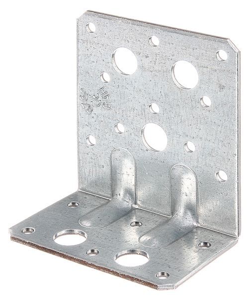 Alberts Schwerlast Winkelverbinder mit Sicke sendzimirverzinkt 50x90x80mm Produktbild Alberts Schwerlast Winkelverbinder mit Sicke sendzimirverzinkt 50x90x80mm