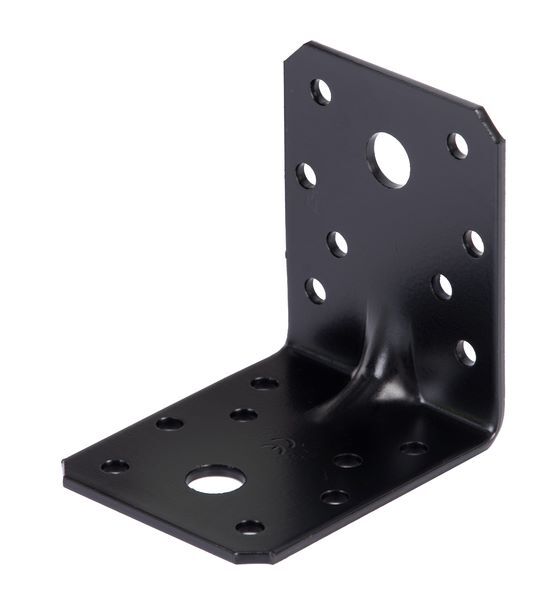 Produktbild Alberts Schwerlast Winkelverbinder TxHxB 70x70x55 mm mit Sicke verzinkt schwarz