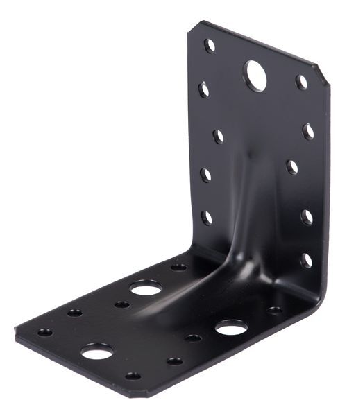 Produktbild Alberts Schwerlast-Winkelverbinder TxHxB 90x90x65 mm mit Sicke verzinkt schwarz