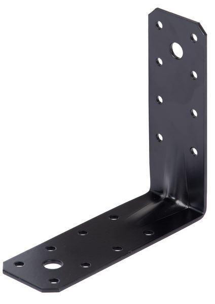 Produktbild Alberts Schwerlast-Winkelverbinder TxHxB 125x125x45 mm verzinkt schwarz