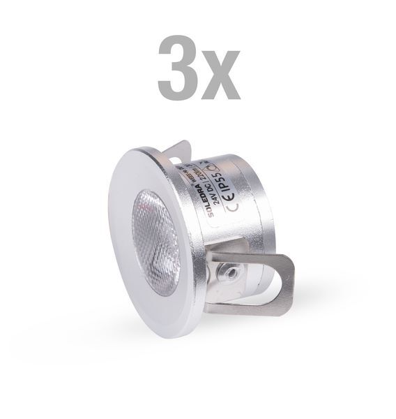 Alberts Soledra Leuchte LED D28 mm Inhalt 3 Stück Produktbild Alberts Soledra Leuchte LED D28 mm Inhalt 3 Stück