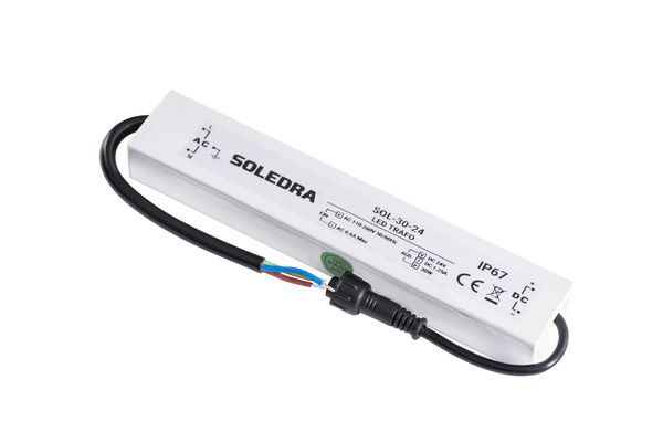 Alberts Soledra Trafo Betriebsspannung 24 V DC Ausgangsleistung 30 W Produktbild Alberts Soledra Trafo Betriebsspannung 24 V DC Ausgangsleistung 30 W bild 2